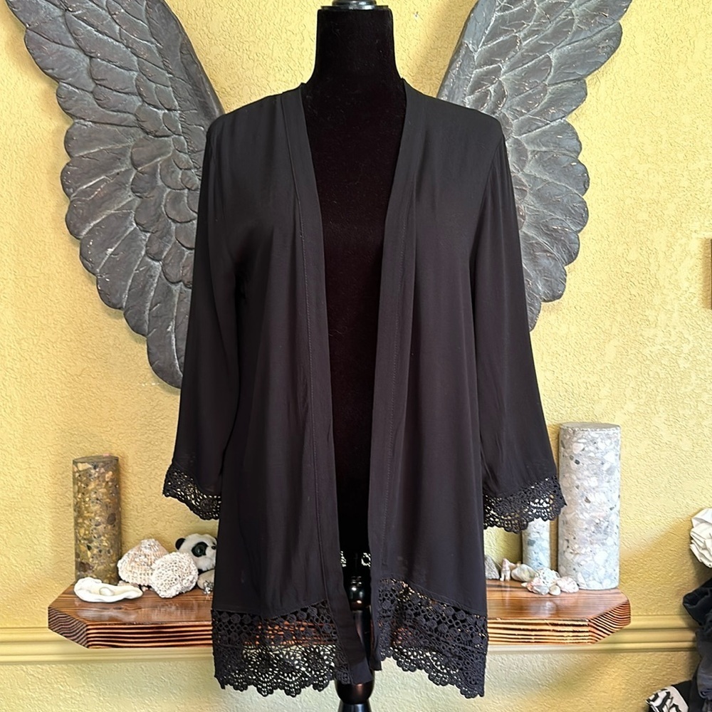 Warehouse One Open Front Cardigan Sweater